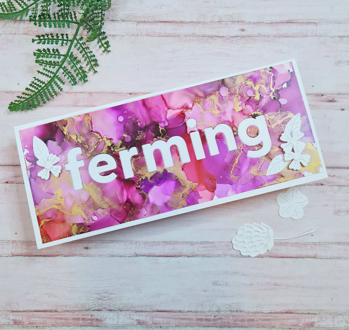 Ferming - bleikrauður/gyllt