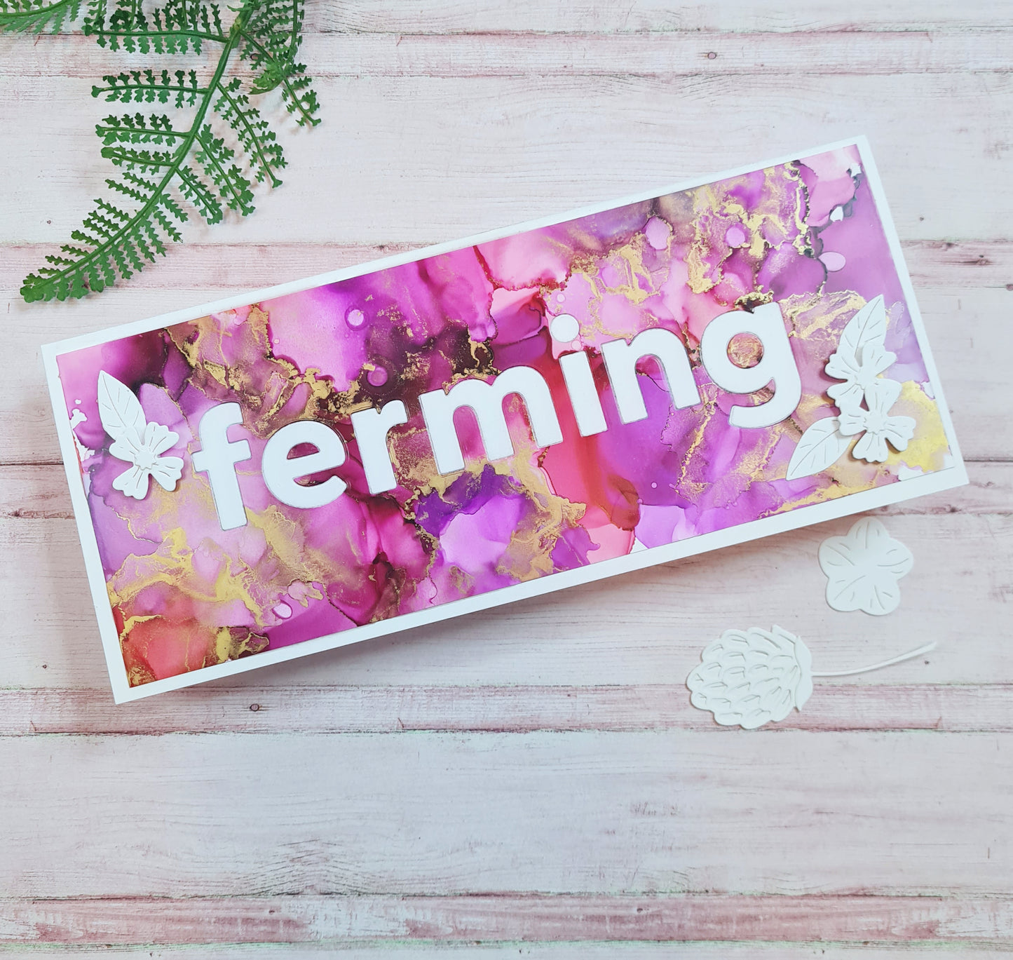 Ferming - bleikrauður/gyllt