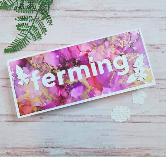 Ferming - bleikrauður/gyllt